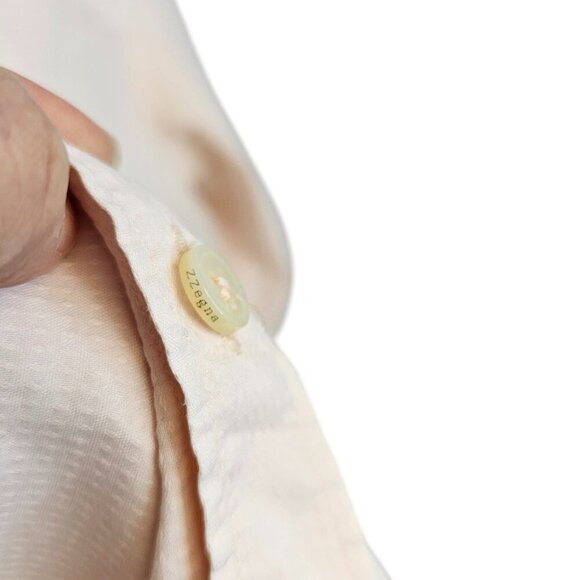 Z Zegna Mens City Long Sleeve Button Up Shirt, Pale Pink, Size 40, 15 3/4 US M - Picture 7 of 9